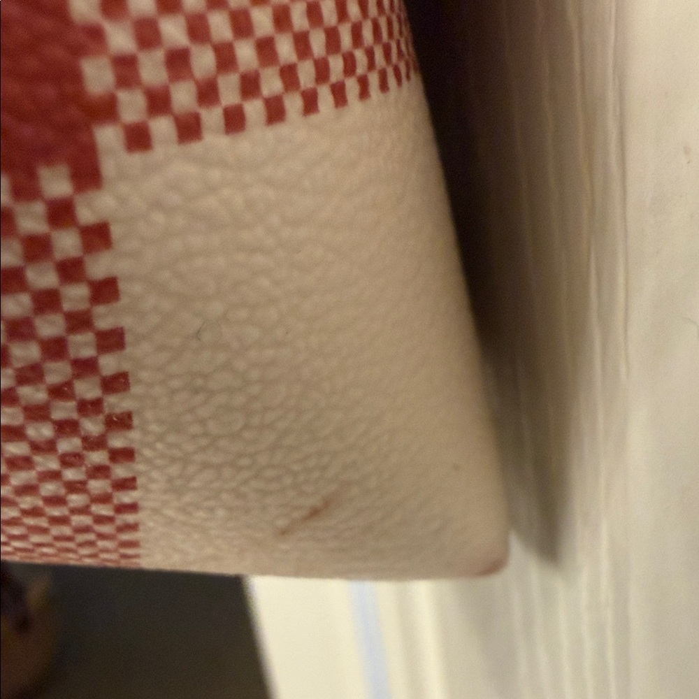 Coach Red and Cream Plaid Tote - Picture 5 of 15